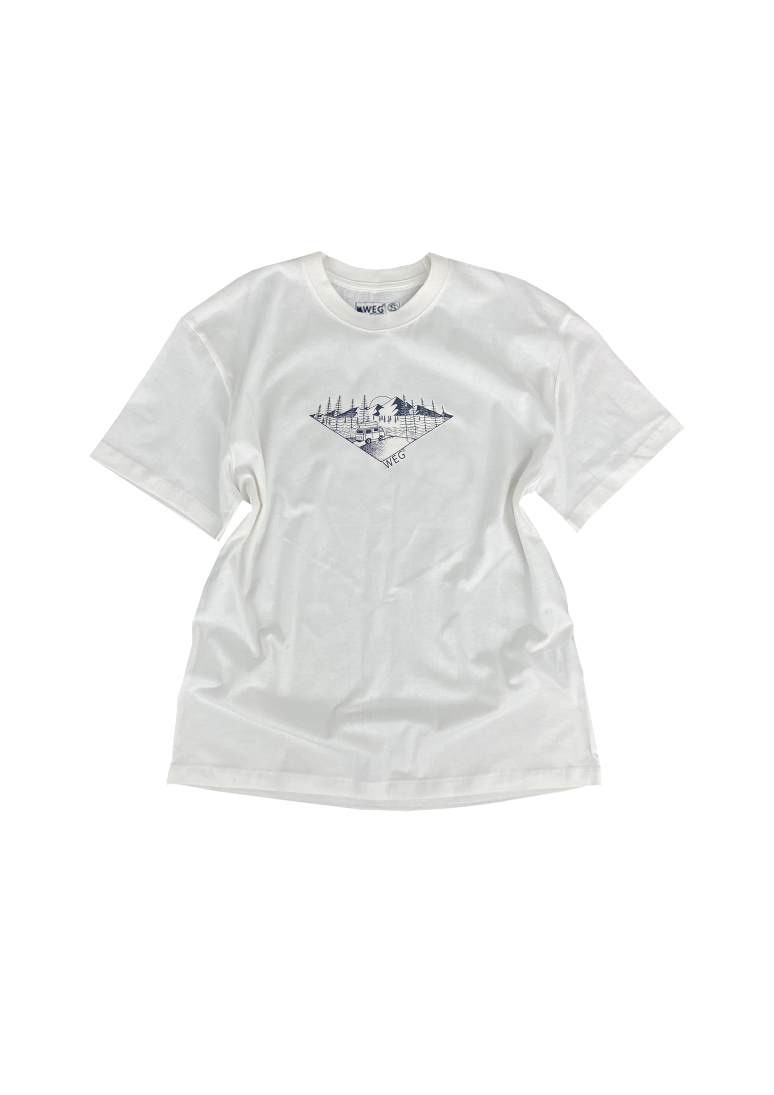 Road To The Mountain 1/2 T-Shirt (Navy)